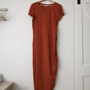 Noisy May Orange Maxi Dress